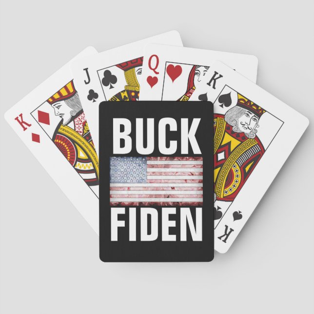 BARALHO PLACAS DE REPRODUÇÃO DE BUCK FIDEN BIDEN (Verso)