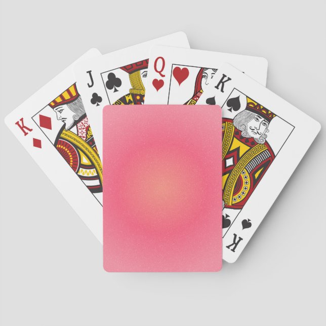 Baralho Placas de Reprodução de Gradiente de Blush Elegant (Verso)