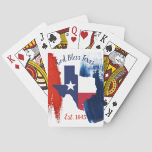 Baralho Placas de Reprodução do Texas Flag