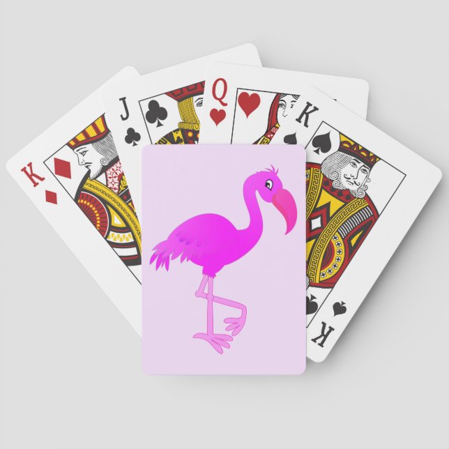 Baralho Placas de Reprodução Flamingo Rosa - Sua Cor - Tex (Verso)