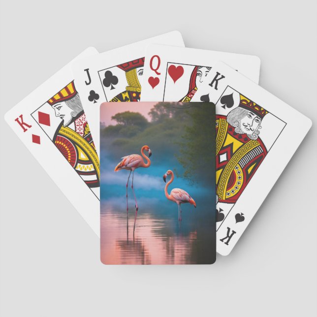 Baralho Placas de Reprodução Flamingo Serenity (Verso)