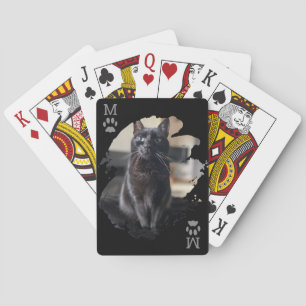 Baralho Placas de Reprodução Pretas de Foto para Cat