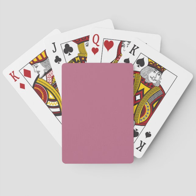 Baralho Placas de Reprodução Rosa-Mole Sólidas (Verso)
