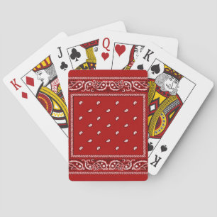 Baralho Placas de Reprodução Vermelha Bandana