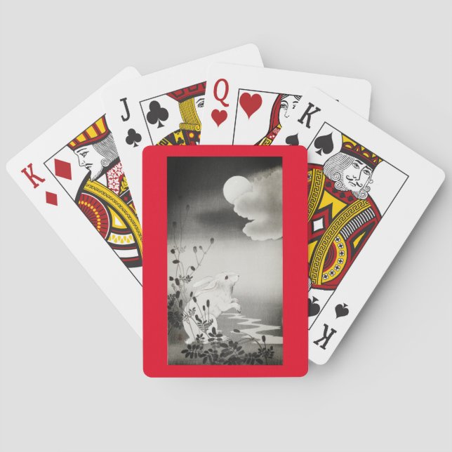 BARALHO PLACAS JAPONESAS COELHO E LUA (Verso)