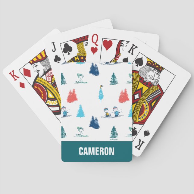 Baralho Placas para jogar no esqui de inverno (Verso)