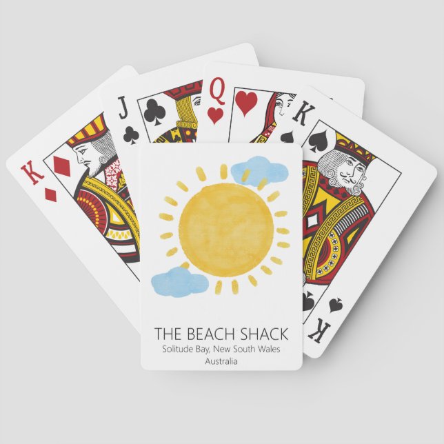 Baralho Placas personalizadas de reprodução de Airbnb (Verso)