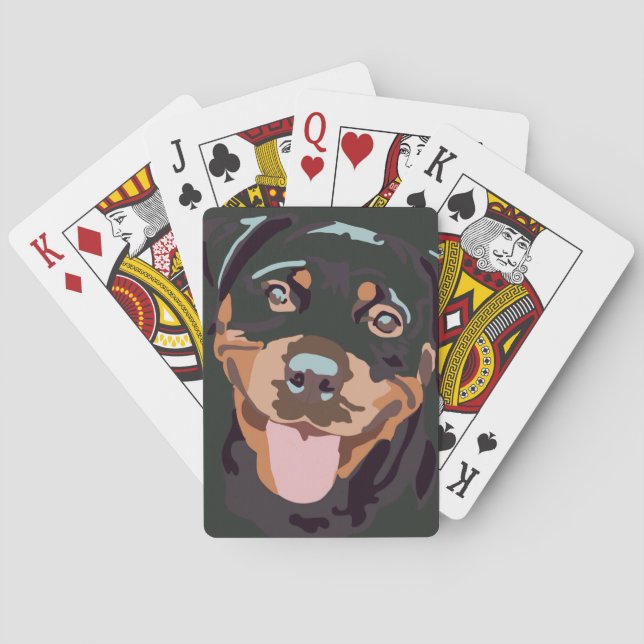 Baralho Placas rottweiler (Verso)
