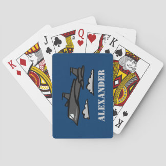 Baralho Plano Recon SR71 Blackbird Voando em Nuvens