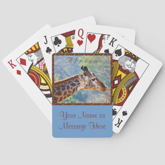 Baralho Plataforma da foto de cartões personalizada sua (Verso)