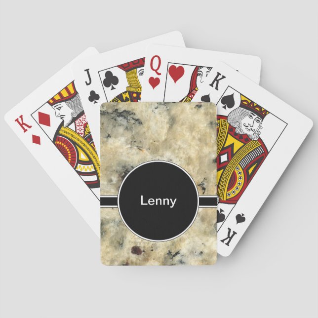 Baralho Plataforma de cartões de mármore (Verso)