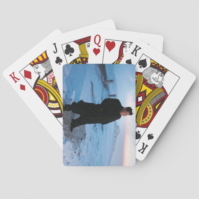 Baralho Plataforma do Jung-un de Kim de cartões (Verso)