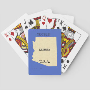 Baralho Play Cards - Mapa de Arizona com Cidade