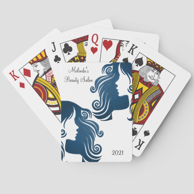 Baralho Playing Card Deck Beauty Salon Hair (Verso)