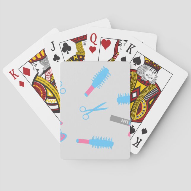 Baralho Playing cards for a Hairdresser / Barber (Verso)