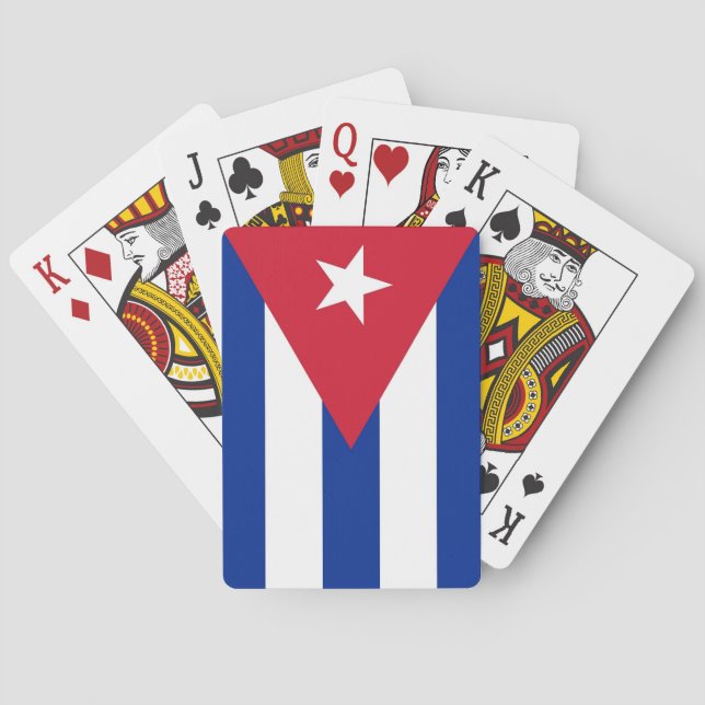 Baralho Playing Cards with flag of Cuba (Verso)
