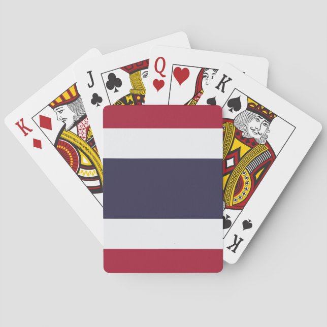 Baralho Playing Cards with flag of Thailand (Verso)