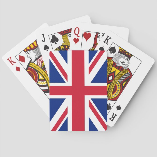 Baralho Playing Cards with flag of United Kingdom (Verso)
