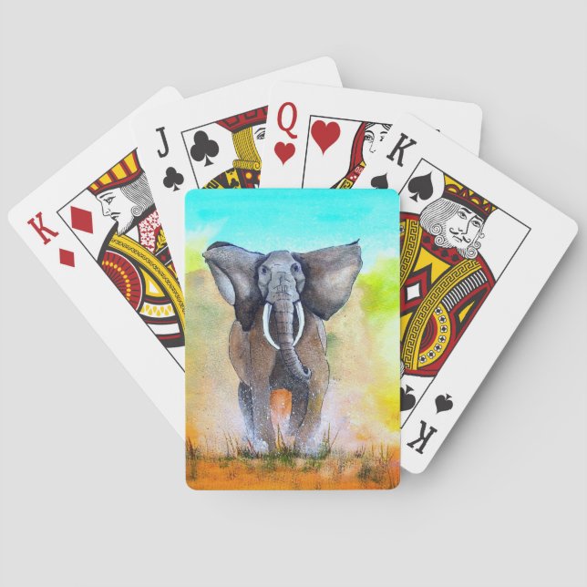 Baralho Poder do Elefante Selvagem (Verso)