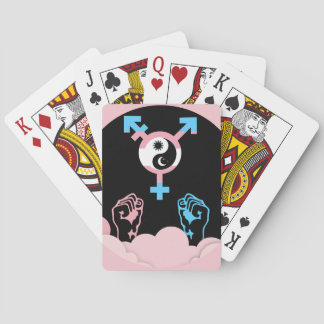 Baralho Poder e Equilíbrio Sol e Lua Símbolo Transgênero