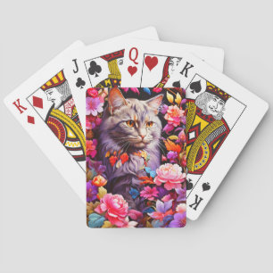 Baralho Poker de Cartão para Amantes de Gato