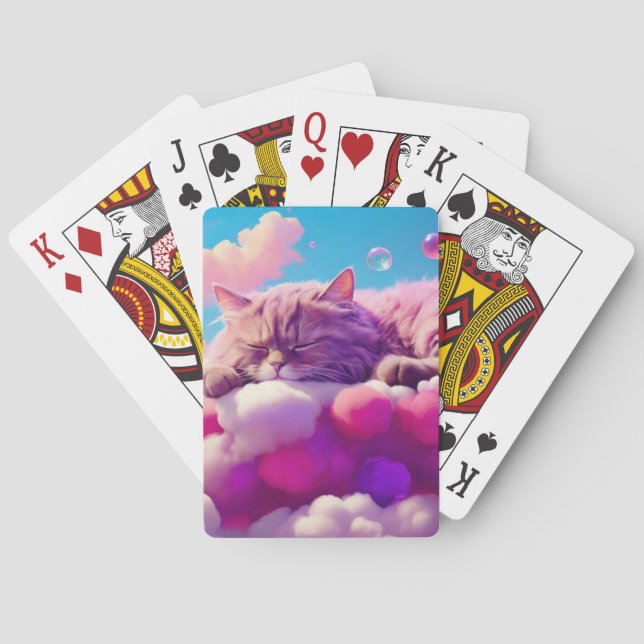 Baralho Poker de Cartão para Amantes de Gato (Verso)
