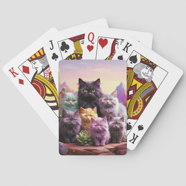 Baralho Poker de Cartão para Amantes de Gato (Verso)