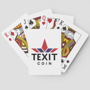 Baralho Poker de Logotipo Oficial de Moedas de Textos