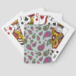 Baralho Poker Jogando Cartões Paisley Design