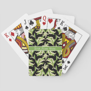 Baralho Poker Playing Cards: Lilies of the Valley, Black