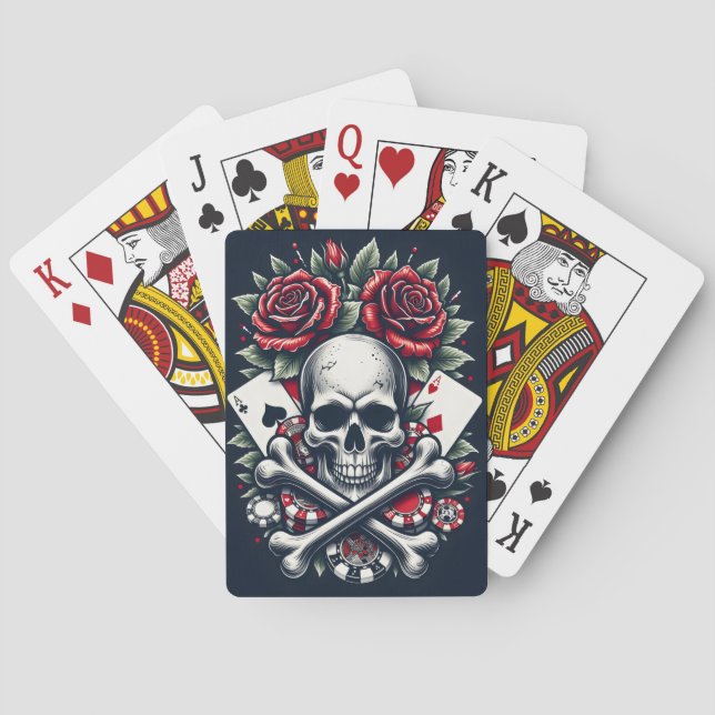 Baralho Poker Skull (Verso)