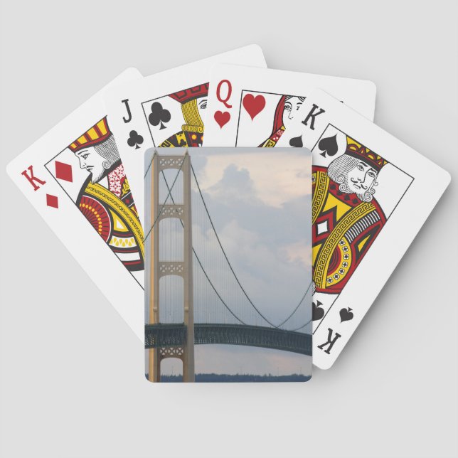 Baralho Ponte Mackinac, Michigan, EUA (Verso)