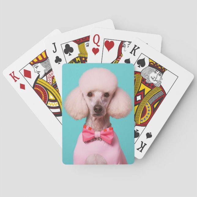 Baralho Poodle Pop Art – Elegante e Retro  (Verso)