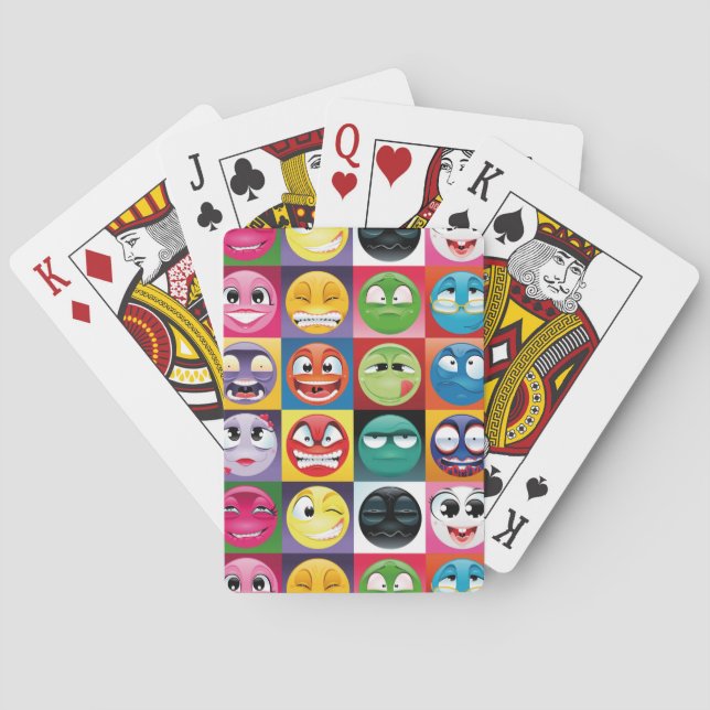 Baralho pop art emojis (Verso)
