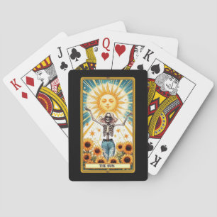 Baralho Pôquer de Cartão Tarot com Esqueleto Sun