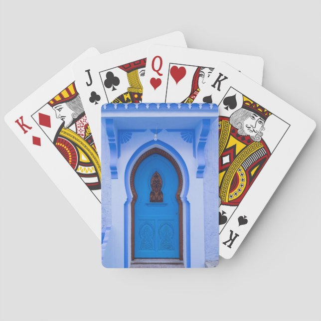 Baralho Porta Marroquina Azul (Verso)