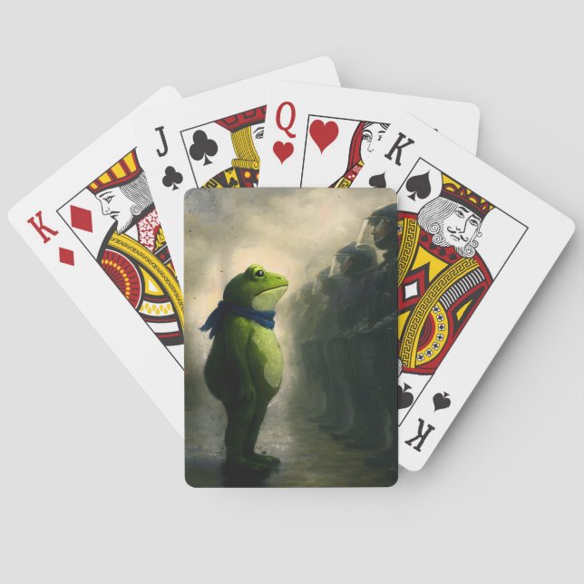 Baralho Portland Frog Protest (Verso)