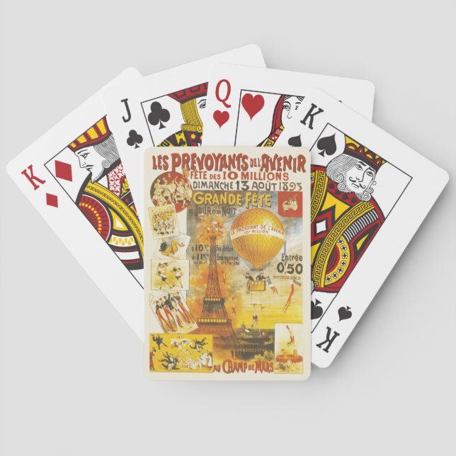 Baralho Poster de Feira Antiquada de Grande Fete (Verso)