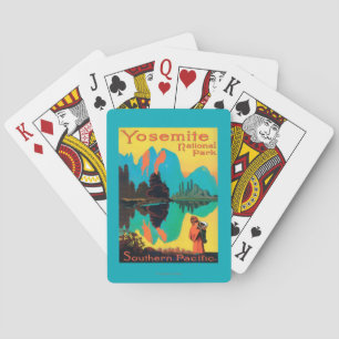 Baralho Poster do turista - parque nacional de Yosemite,