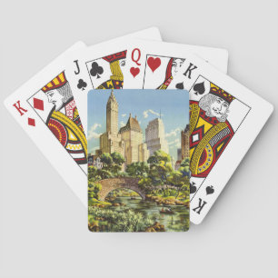 Baralho Poster vintage Central Park Nova Iorque