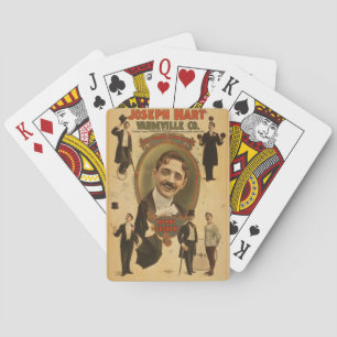 Baralho Poster vintage - Joseph Hart Vaudeville Co - 1899