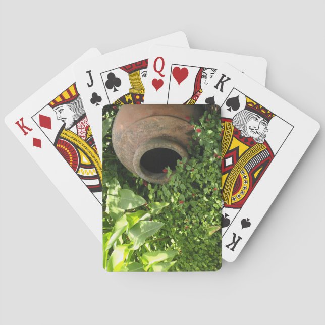 Baralho Potência no Jardim Jogando Cartões (Verso)