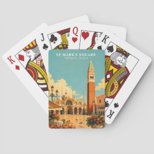 Baralho Praça de São Marcos Veneza Itália Piazza San Marco