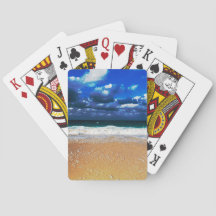 Praia exótica nebulosa