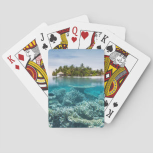 Baralho Praias Tropicais Ari Atoll Maldivas
