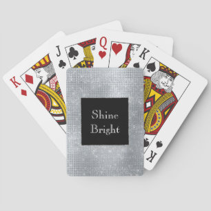 Baralho Prata-Glama Negra Glitzy Sparkle