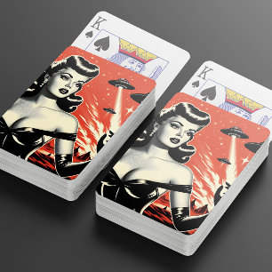 Baralho Prato Voador Antigo Pin-up