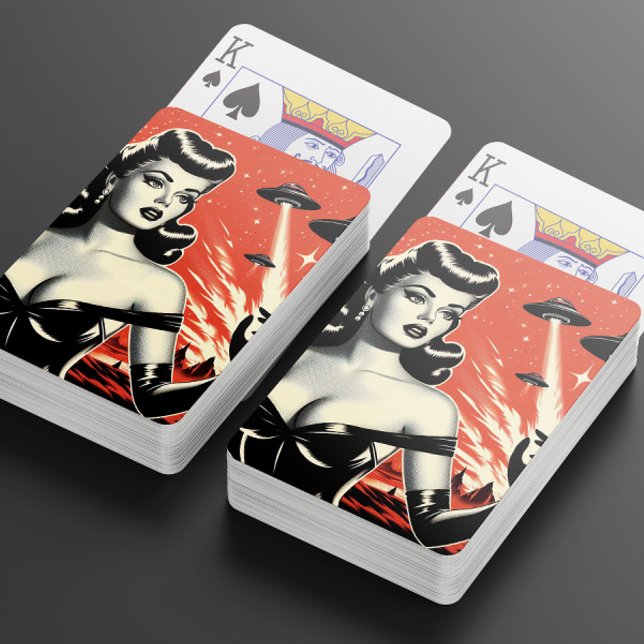 Baralho Prato Voador Antigo Pin-up (Criador carregado)