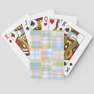 Baralho Preppy Patchwork Olha Madras Pastel