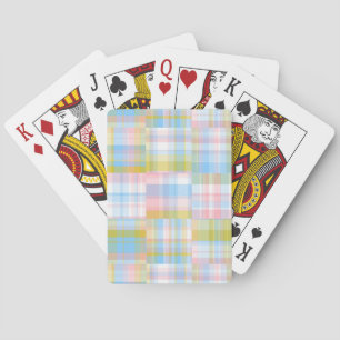 Baralho Preppy Patchwork Olha Madras Pastel
